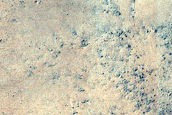 Eroding Deposits on Floor of Barnard Crater