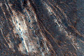 Exposure of Layered Sequence in Terby Crater