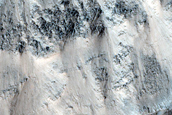 Phyllosilicates Exposed in Crater Northwest of Corozal Crater