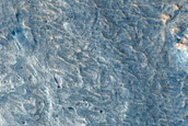 Layered Sediments Filling Crater near Meridiani Planum