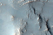 Radial Ridges on Crater Floor