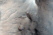 Valley in Northern Mid-Latitude Crater