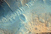 Layers in Depression East of Terby Crater