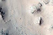 Slope Monitoring in Hale Crater Central Peaks