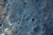 Channels near Huygens Crater