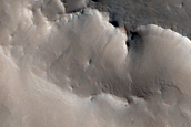 Layers in Wall of Auqakuh Vallis