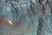 Light Toned Layered Butte in Aureum Chaos