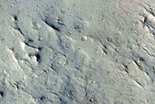 Crater in Avernus Dorsa