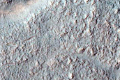 Channels in Southern Mid-Latitude Crater