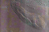 Slope Streaks and Central Peak of Crater