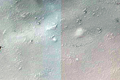 Small South Polar Layered Deposits Crater Seasonal Monitoring