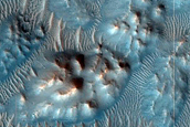 Circular Landform North of Kasei Valles