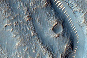 Large Crater Wall Gully in Terra Sirenum