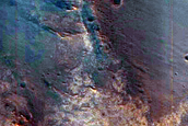 Crater Adjacent to Mawrth Vallis and Site of ExoMars Interest