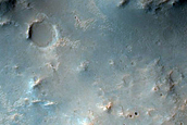 Channels near Huygens Crater