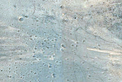 Channel in Wall of Orson Welles Crater