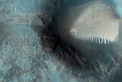 Monitor Crater Slopes in Margaritifer Terra