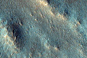 Contact between Bedrock and Polygonised Unit in Utopia Planitia