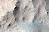 Slope Monitoring in Hale Crater Central Peaks