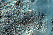 Landforms Northeast of Hale Crater