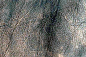 Eroding Deposits on Floor of Barnard Crater
