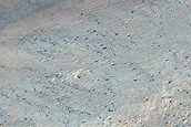 Bouldered and Gullied Hill in Argyre Region