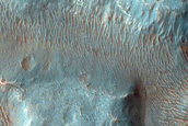 Channel West of Eberswalde Crater