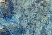 Small Channels Northwest of Hadriaca Patera