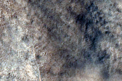 Lobate Debris Apron on Floor of Barnard Crater