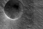Fresh Rocky Crater in Acidalia Planitia