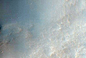 Channel Network in Crater Southwest of Ariadnes Colles