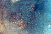 Valleys near Huygens Crater