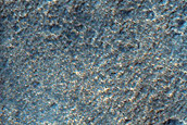Crater East of Warrego Valles