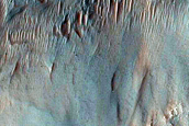 Clay-Basement Contact Exposed in Nirgal Vallis