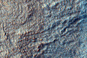 Bands and Ridges near Harmakhis Vallis