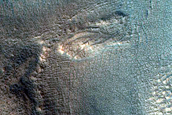 Layers against Mound in Deuteronilus Mensae
