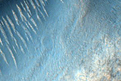 Valley in Claritas Rupes