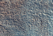 Terrain between Two Craters in Utopia Planitia