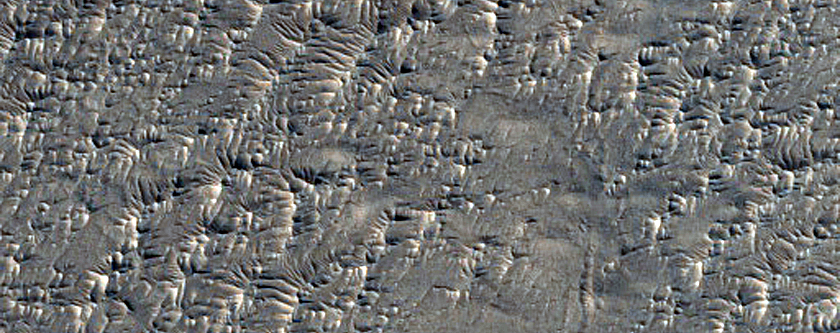 Cratered Cones in Olympus Mons Aureole