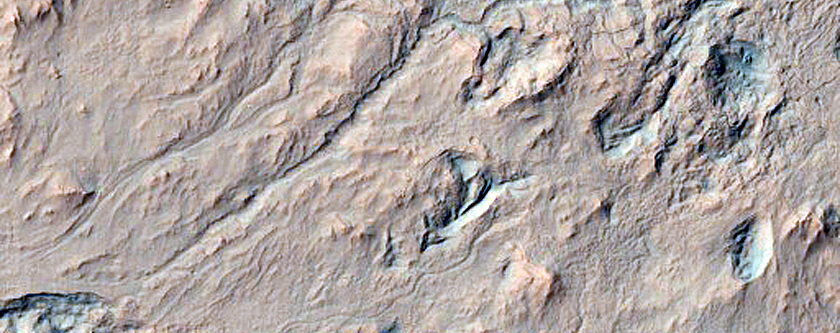 Impact Flow Features in Gasa Crater