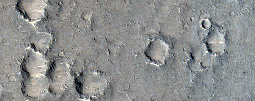 Channel and Ridge in Amenthes Planum