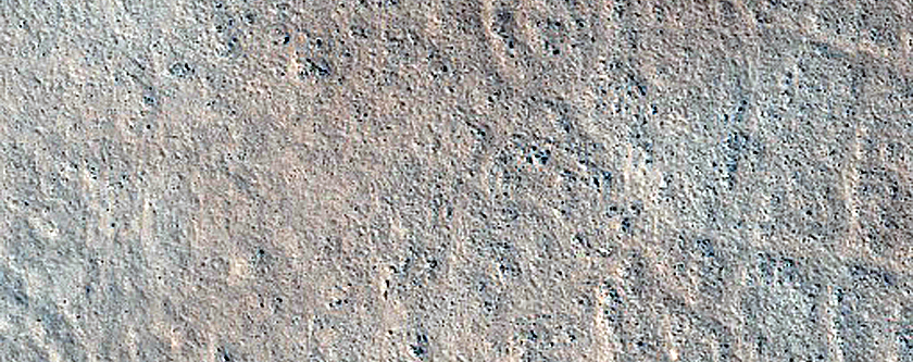Layered Mesa in Crater in Deuteronilus Mensae