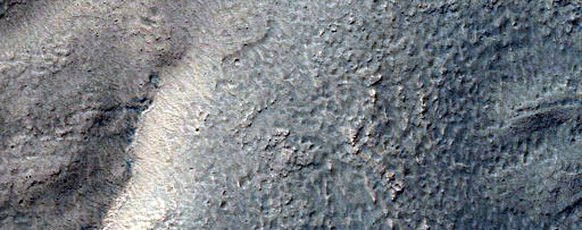 Channels near Kepler Crater