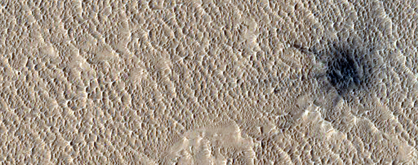 Candidate Recent Impact Site