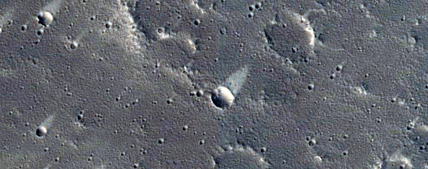 Wind Streak Monitoring Site Northwest of Uranius Tholus