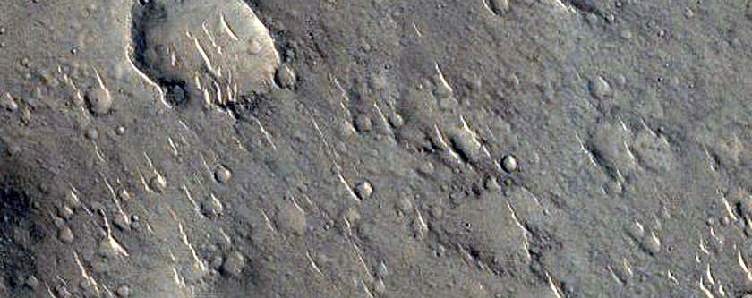 Ridges in Isidis Planitia