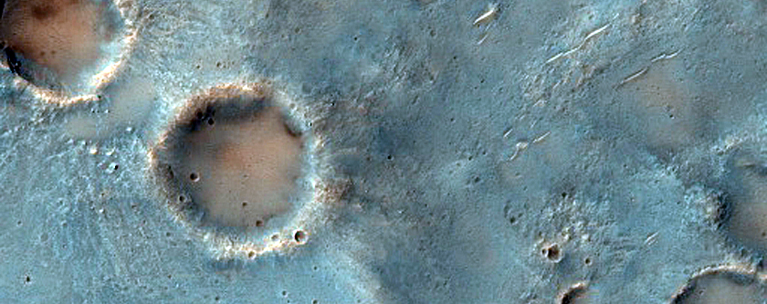 Eroded Channel near Huygens Crater