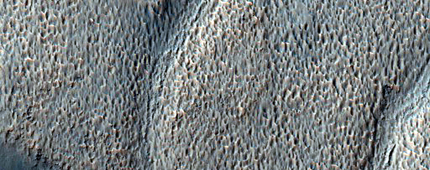Channels on Wall of Hartwig Crater