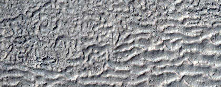 Crater Walls with Layers