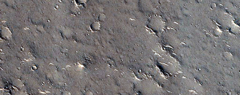 Layered Mesa in Utopia Planitia